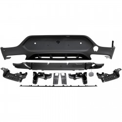 TUNING Diffusore estrattore posteriore MERCEDES GLC Coupè C253, 2015 2016 2017 2018 2019 2020 2021 2022 Sport C63 look AMG, nero lucido, per Sport e Amg