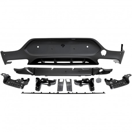 TUNING Diffusore estrattore posteriore MERCEDES GLC Coupè C253, 2015 2016 2017 2018 2019 2020 2021 2022 Sport C63 look AMG, nero lucido, per Sport e Amg