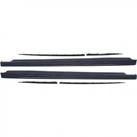 TUNING Set minigonne MERCEDES CLA X118 C118 berlina coupè Wagon Shooting Brake, 2019- SPORT CLA45 AMG look, listello nero