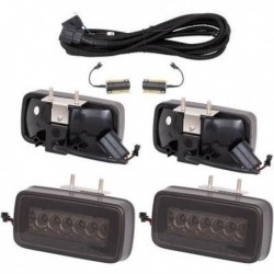 TUNING Set retronebbia posteriori LED MERCEDES ClasseG W463, per G500 G550 G55 G63 AMG 1986-2018, nero smoke, A0018207256, A0018207356