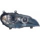 Faro fanale anteriore XENON sx BMW X5 E70, 2007 2008 2009 06/2010 con luce direzione curva AFS, D1S+H8 con motorino, 63127223745 63127192561