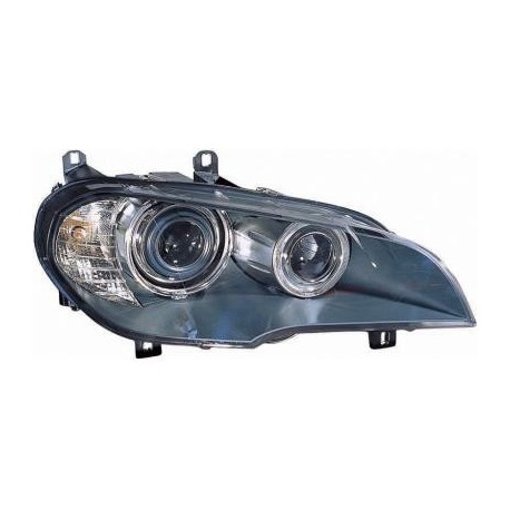 Faro fanale anteriore XENON sx BMW X5 E70, 2007 2008 2009 06/2010 con luce direzione curva AFS, D1S+H8 con motorino, 63127223745 63127192561