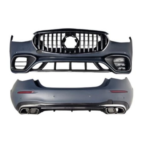 TUNING Bodykit kit estetico paraurti MERCEDES ClasseS W223, look AMG, 2020- look Sport S63 AMG 21, per sensori, no lavafari, griglia nera, per AMG pack originale