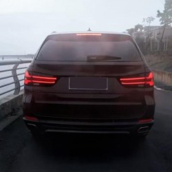TUNING Set fari fanali posteriori BMW X5 E70, 2008 2009 2010 2011 2012 2013 LED, look restyling G05, rosso chiaro