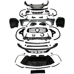 TUNING Bodykit kit estetico MERCEDES GLC C253 Coupè, 2017 2018 2019 look Sport S63 AMG 2020, no lavafari no sensori no SUV, per vetture con pack Amg originale