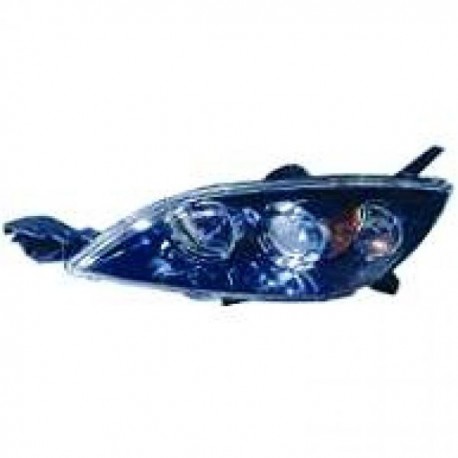 Faro fanale proiettore anteriore destro MAZDA 3, 2003-06/2006 per 3 e 5 porte, HB3+H7 per regolazione elettrica