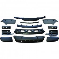 Kit estetico protezioni inferiori completo anteriore e posteriore TUNING BMW X5 E70 2010-2013 LCI, look M-Sport