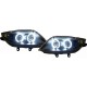 Set fari fanali proiettori anteriori TUNING BMW Z4 2003-2009 neri con anelli ANGEL EYES CCFL alta potenza