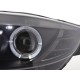 Set fari fanali proiettori anteriori TUNING BMW Z4 2003-2009 neri con anelli ANGEL EYES