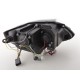 Set fari fanali proiettori anteriori TUNING BMW Z4 2003-2009 neri con anelli ANGEL EYES