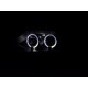 Set fari fanali proiettori anteriori TUNING BMW Z4 2003-2009 neri con anelli ANGEL EYES