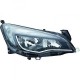 HELLA Faro fanale anteriore destro OPEL ASTRA J 2012 2013 2014 2015 5 porte e Wagon alogeno H7 nero con motorino e luce diurna normale