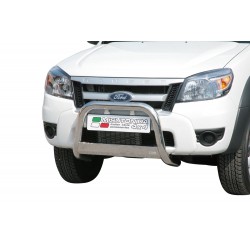 Bullbar anteriore OMOLOGATO FORD Ranger 2009-2011 acciaio INOX mod Medium con marchio