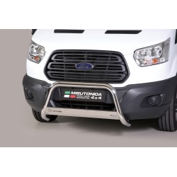 Bullbar anteriore OMOLOGATO FORD Transit 2013- acciaio INOX mod Medium