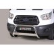 Bullbar anteriore OMOLOGATO FORD Transit 2013- acciaio INOX mod Medium con marchio