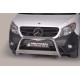 Bullbar anteriore OMOLOGATO MERCEDES Citan, 2012-2021 acciaio INOX mod Medium con marchio