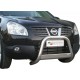 Bullbar anteriore OMOLOGATO NISSAN Qashqai 2007-2010 acciaio INOX mod Medium