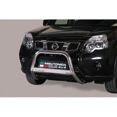 Bullbar anteriore OMOLOGATO NISSAN X-Trail 2010-2014 acciaio INOX mod Medium
