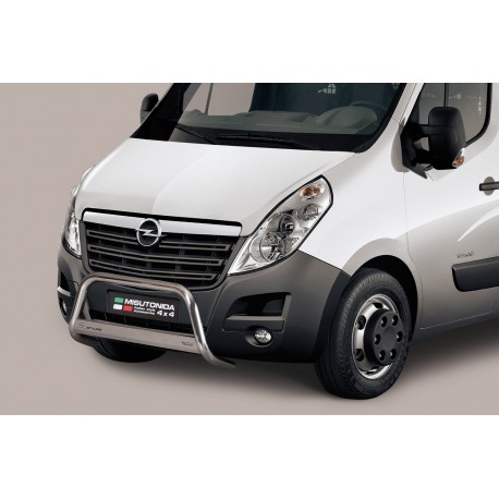 Bullbar anteriore OMOLOGATO OPEL Movano 2010- acciaio INOX mod Medium