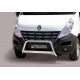 Bullbar anteriore OMOLOGATO RENAULT Master 2010- acciaio INOX mod Medium con marchio