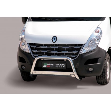 Bullbar anteriore OMOLOGATO RENAULT Master 2010- acciaio INOX mod Medium