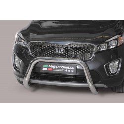 Bullbar anteriore OMOLOGATO KIA New Sorento 2015- acciaio INOX mod Medium