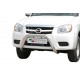 Bullbar anteriore OMOLOGATO MAZDA BT 50 D.C. 2009-2012 acciaio INOX mod Medium con marchio