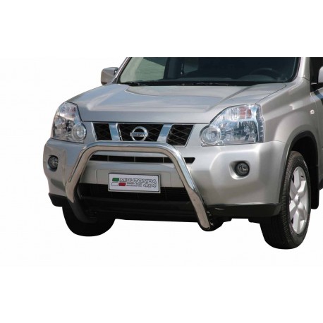 Bullbar anteriore OMOLOGATO NISSAN X-Trail 2007-2010 acciaio INOX mod Medium