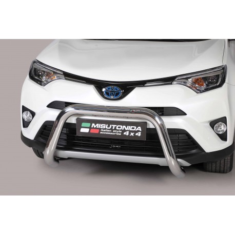 Bullbar anteriore OMOLOGATO TOYOTA Rav 4/Hybrid 2016- acciaio INOX mod Medium