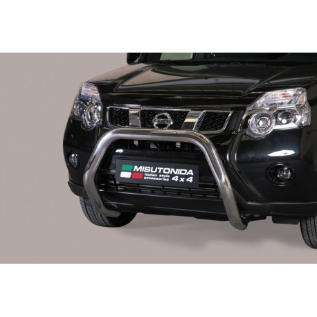 Bullbar anteriore OMOLOGATO NISSAN X-Trail 2010-2014 acciaio INOX mod Medium