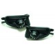 Set fari fanali fendinebbia TUNING neri lenticolari 3D MERCEDES CLK W208 1996-2000, SLK R170 1996-2004 e Classe E W210 1999-2002