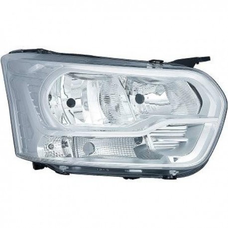 Faro fanale anteriore sinistro FORD TRANSIT 2013- H7+H15 con luce diurna lampadina