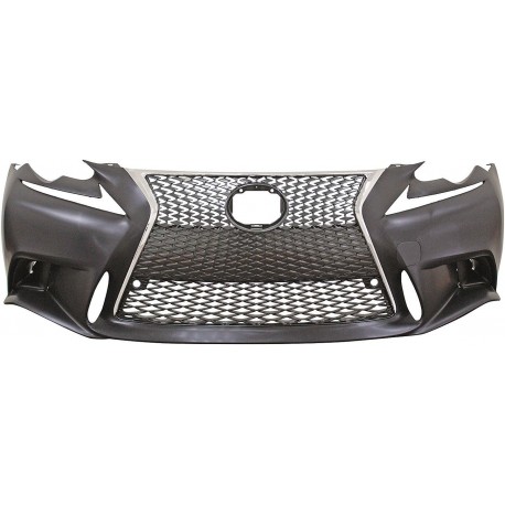 Paraurti anteriore TUNING look F-Sport LEXUS IS 2014- con griglie calandra per lavafari per sensori