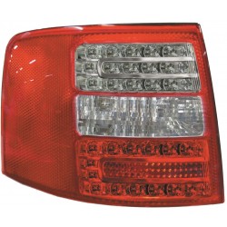 Set fari fanali posteriori TUNING AUDI A6 Avant Allroad 1997-2004, LED rosso bianco