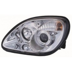 Set fari fanali proiettori anteriori TUNING MERCEDES SLK R170 1996-2004 ANGEL EYES chrome H1+H1