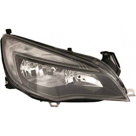 Faro fanale anteriore destro OPEL ASTRA J 2012 2013 2014 2015 5 porte e Wagon alogeno H7 cromato con motorino e luce diurna LED