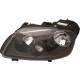 Faro fanale proiettore anteriore destro VW CADDY 2004-2010 e TOURAN 2004-2006 TYC H7+H1 nero, con motorino