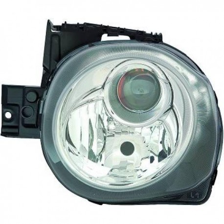 Faro fanale anteriore sinistro NISSAN JUKE 2014- alogeno H11+HB3 per regolazione elettrica