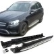 Set pedane TUNING predellini laterali MERCEDES GLC X253 versioni SUV e Coupè 2015- in acciaio e ABS con accessori di montaggio