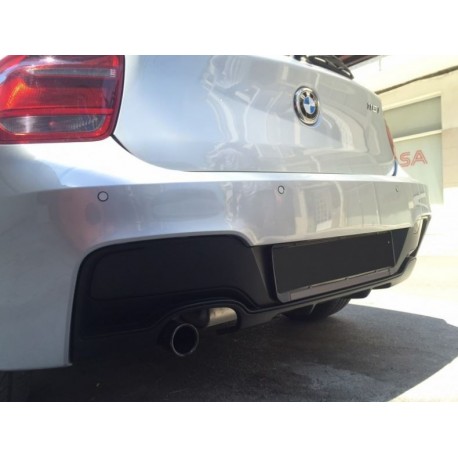 Paraurti posteriore look M-SPORT tuning per BMW Serie1 F20 F21 2011-2015  per sensori scarico a sinistra - Marco Rigon