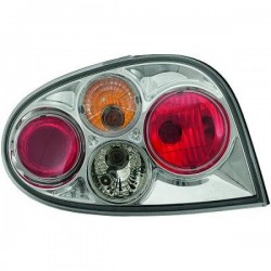 Set fari posteriori TUNING RENAULT MEGANE COACH 96-99 cromati Lexus 3 porte