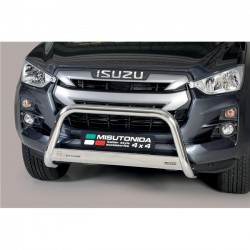 Bullbar anteriore OMOLOGATO ISUZU D-Max 2019- Space Cab Double Cab acciaio INOX mod Medium anche nero opaco