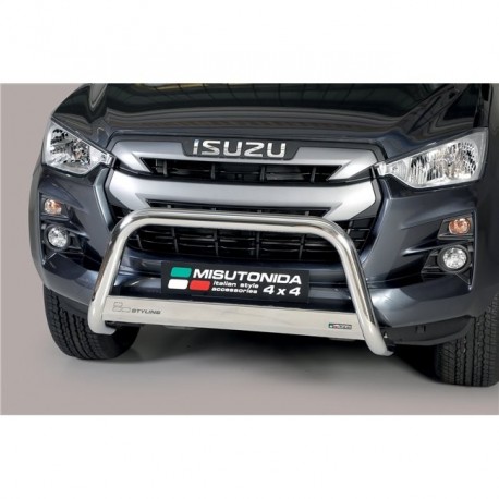 Bullbar anteriore OMOLOGATO ISUZU D-Max 2019- Space Cab Double Cab acciaio INOX mod Medium