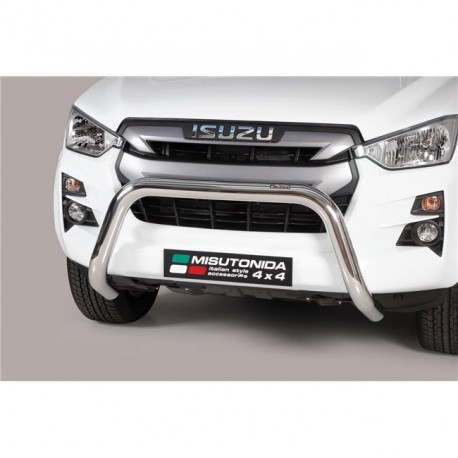 Bullbar anteriore OMOLOGATO ISUZU D-Max 2019- Space Cab Double Cab acciaio INOX mod Small anche nero opaco