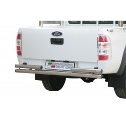 Barra tubo protezione posteriore SUV Ford Ranger DoubleCab 2009-2011 diam 63mm acciaio inox anche nero opaco