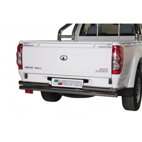 Barra tubo protezione posteriore SUV Great Wall Steed Wingle SingleCab 2010-2011 diam 63mm acciaio inox anche nero opaco