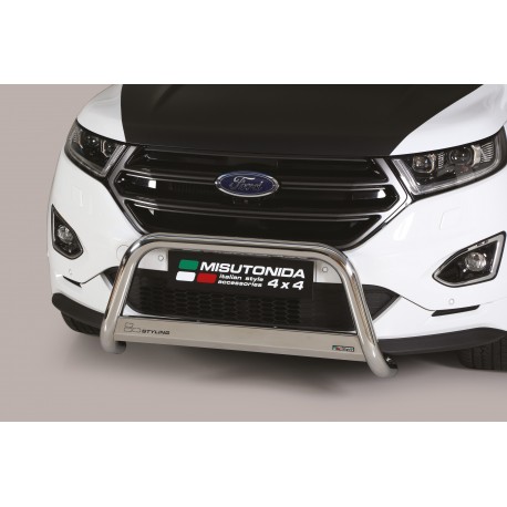 Bullbar anteriore OMOLOGATO SUV Ford Edge 2016- diam 63mm mod Medium acciaio inox anche nero opaco