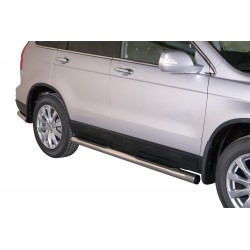 Coppia set pedane protezione sottoporta laterali TUNING SUV Honda CR-V 2010-2012 mod Grand acciaio inox anche nero opaco