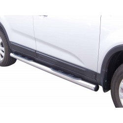 Coppia set pedane protezione sottoporta laterali TUNING SUV Kia Sorento 2009-2012 mod Grand acciaio inox anche nero opaco