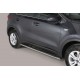 Coppia set pedane protezione sottoporta laterali TUNING SUV Kia Sportage 2016- mod Grand ovali acciaio inox anche nero opaco
